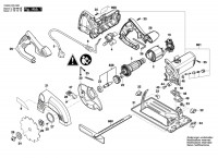 Bosch 3 603 CC5 070 PKS 40 Circular saw PKS40 Spare Parts